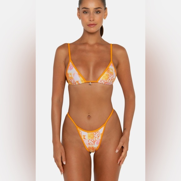 New Fae Swimsuit Bikini Set Lumi Top Jones Bottoms Sundown Small NWT $188 - Picture 1 of 14